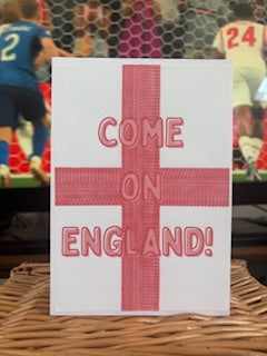 Come On England World Cup Card